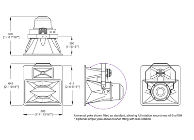 Evo 7SH Skeletal Technical Drawing