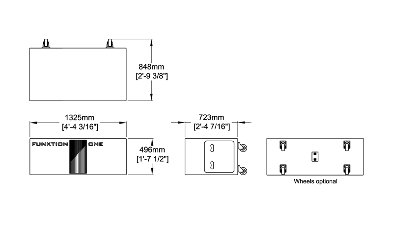 Infrabass 218 Technical Drawing