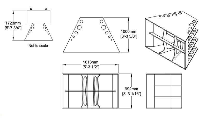 Infrahorn Technical Drawing