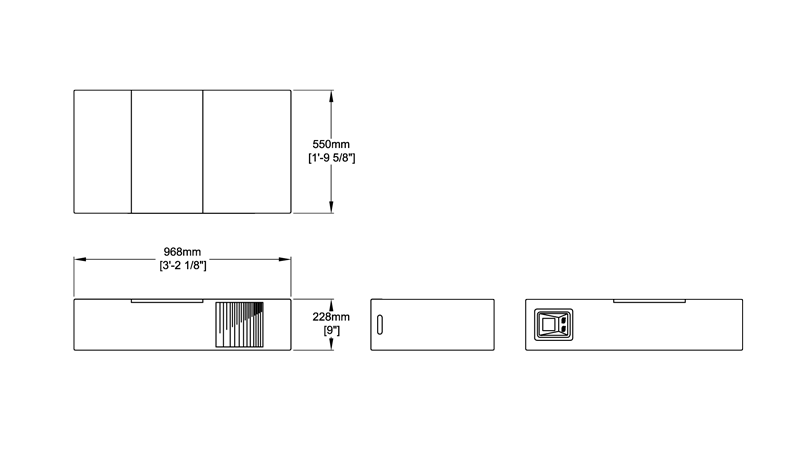 MB210 Low Profile Technical Drawing