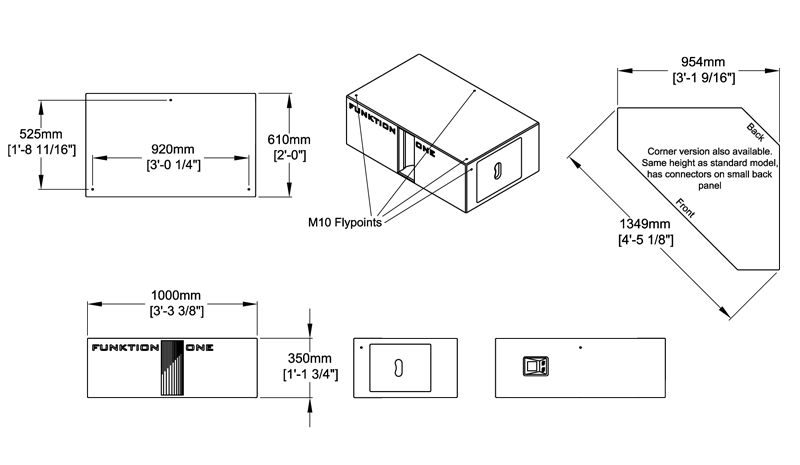 Minibass 212 Technical Drawing