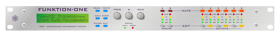 XO2 Audio Management System Technical Drawing